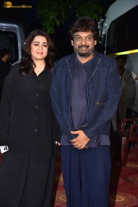 Double iSmart Pre-Release Function attended by Ram Pothineni, Kavya Thapar, Charmy Kaur, and Puri Jagannadh