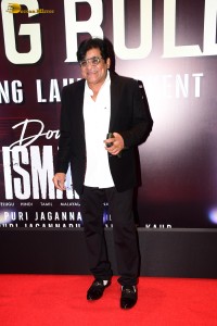 Double iSmart Song Launch attended by Ram Pothineni, Kavya Thapar, Charmy Kaur, Ali, and Sanjay Dutt