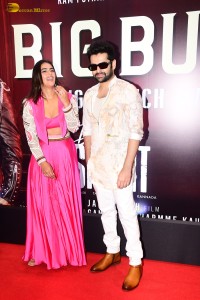 Double iSmart Song Launch attended by Ram Pothineni, Kavya Thapar, Charmy Kaur, Ali, and Sanjay Dutt
