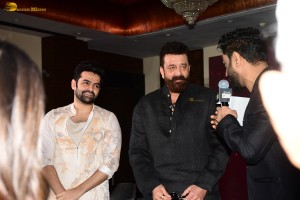Double iSmart Song Launch attended by Ram Pothineni, Kavya Thapar, Charmy Kaur, Ali, and Sanjay Dutt