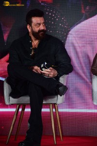 Double iSmart Song Launch attended by Ram Pothineni, Kavya Thapar, Charmy Kaur, Ali, and Sanjay Dutt