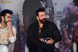 Double iSmart Song Launch attended by Ram Pothineni, Kavya Thapar, Charmy Kaur, Ali, and Sanjay Dutt