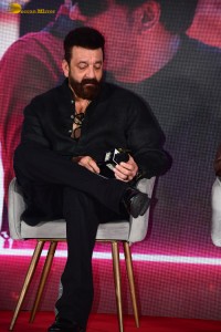 Double iSmart Song Launch attended by Ram Pothineni, Kavya Thapar, Charmy Kaur, Ali, and Sanjay Dutt