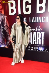 Double iSmart Song Launch attended by Ram Pothineni, Kavya Thapar, Charmy Kaur, Ali, and Sanjay Dutt