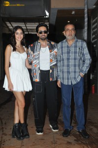 Ayushmann Khurrana and Ananya Panday promote their film Dream Girl 2 at Ekta kapoor’s house on Aug 23, 2023