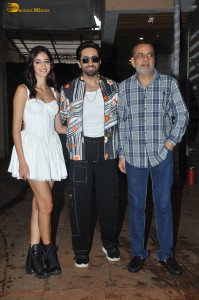 Ayushmann Khurrana and Ananya Panday promote their film Dream Girl 2 at Ekta kapoor’s house on Aug 23, 2023