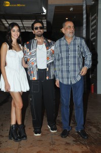 Ayushmann Khurrana and Ananya Panday promote their film Dream Girl 2 at Ekta kapoor’s house on Aug 23, 2023