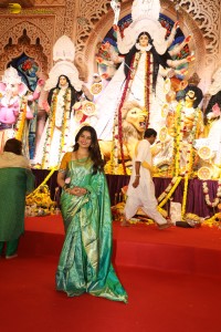 Bollywood Celebrities including Kajol, Rani Mukherjee, Ranbir Kapoor, Alia Bhatt, Rhea Chakraborty, and others offer prayers at Durga Puja 2024