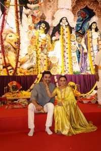 Bollywood Celebrities including Kajol, Rani Mukherjee, Ranbir Kapoor, Alia Bhatt, Rhea Chakraborty, and others offer prayers at Durga Puja 2024