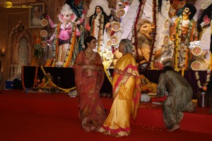 Bollywood Celebrities including Kajol, Rani Mukherjee, Ranbir Kapoor, Alia Bhatt, Rhea Chakraborty, and others offer prayers at Durga Puja 2024