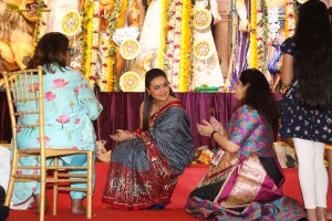 Bollywood Celebrities including Kajol, Rani Mukherjee, Ranbir Kapoor, Alia Bhatt, Rhea Chakraborty, and others offer prayers at Durga Puja 2024