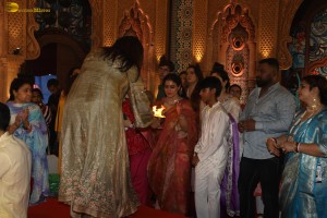 Bollywood Celebrities including Kajol, Rani Mukherjee, Ranbir Kapoor, Alia Bhatt, Rhea Chakraborty, and others offer prayers at Durga Puja 2024