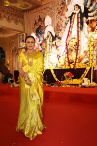 Bollywood Celebrities including Kajol, Rani Mukherjee, Ranbir Kapoor, Alia Bhatt, Rhea Chakraborty, and others offer prayers at Durga Puja 2024