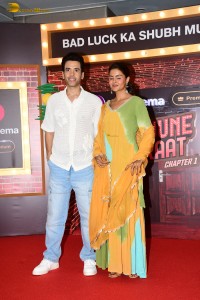 Actors Tusshar Kapoor and Priyanka Chahar Choudhary promote Dus June Ki Raat on July 31, 2024