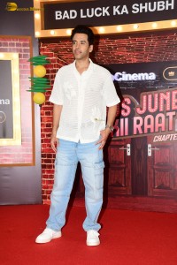 Actors Tusshar Kapoor and Priyanka Chahar Choudhary promote Dus June Ki Raat on July 31, 2024