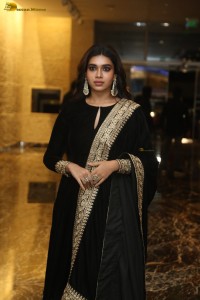 actress Dushara Vijayan beautiful in a black salwar dress