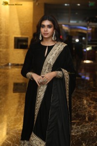 actress Dushara Vijayan beautiful in a black salwar dress