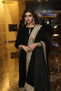 actress Dushara Vijayan beautiful in a black salwar dress