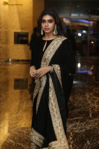 actress Dushara Vijayan beautiful in a black salwar dress