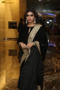 actress Dushara Vijayan beautiful in a black salwar dress