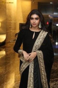 actress Dushara Vijayan beautiful in a black salwar dress