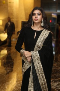 actress Dushara Vijayan beautiful in a black salwar dress