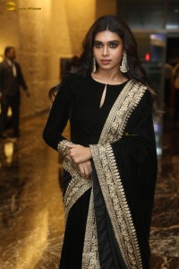 actress Dushara Vijayan beautiful in a black salwar dress