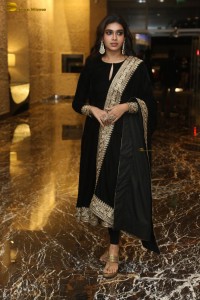 actress Dushara Vijayan beautiful in a black salwar dress
