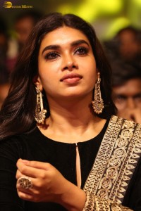 actress Dushara Vijayan beautiful in a black salwar dress