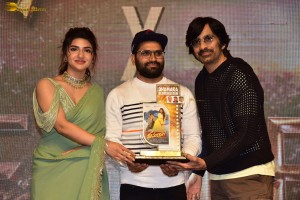 Dhamaka Anniversary and Eagle Trailer Success Celebrations attended by Ravi Teja, Sreeleela, and Kavya Thapar