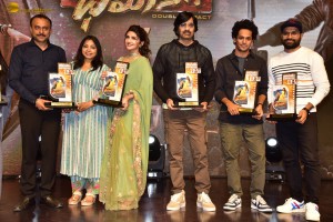 Dhamaka Anniversary and Eagle Trailer Success Celebrations attended by Ravi Teja, Sreeleela, and Kavya Thapar