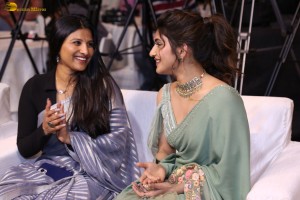 Dhamaka Anniversary and Eagle Trailer Success Celebrations attended by Ravi Teja, Sreeleela, and Kavya Thapar