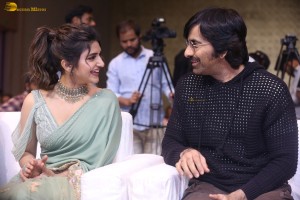 Dhamaka Anniversary and Eagle Trailer Success Celebrations attended by Ravi Teja, Sreeleela, and Kavya Thapar