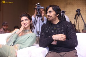 Dhamaka Anniversary and Eagle Trailer Success Celebrations attended by Ravi Teja, Sreeleela, and Kavya Thapar