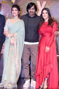 Dhamaka Anniversary and Eagle Trailer Success Celebrations attended by Ravi Teja, Sreeleela, and Kavya Thapar