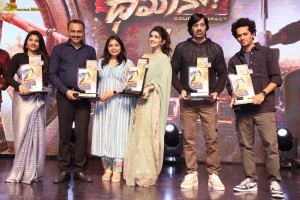 Dhamaka Anniversary and Eagle Trailer Success Celebrations attended by Ravi Teja, Sreeleela, and Kavya Thapar