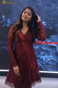 actress eesha rebba in a dark red maroon mini dress photoshoot