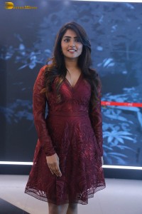 actress eesha rebba in a dark red maroon mini dress photoshoot