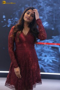 actress eesha rebba in a dark red maroon mini dress photoshoot