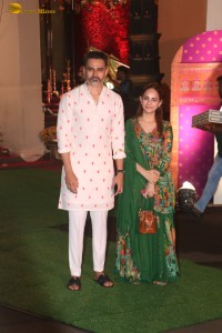 Celebrities including Sanjay Dutt, Shilpa Shetty, Govinda, Mrunal Thakur, and Disha Patani attended Ganpati Puja at Maharashtra CM Eknath Shinde’s house