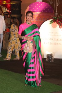 Celebrities including Sanjay Dutt, Shilpa Shetty, Govinda, Mrunal Thakur, and Disha Patani attended Ganpati Puja at Maharashtra CM Eknath Shinde’s house