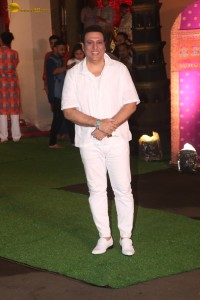 Celebrities including Sanjay Dutt, Shilpa Shetty, Govinda, Mrunal Thakur, and Disha Patani attended Ganpati Puja at Maharashtra CM Eknath Shinde’s house