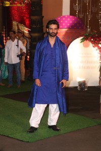 Celebrities including Sanjay Dutt, Shilpa Shetty, Govinda, Mrunal Thakur, and Disha Patani attended Ganpati Puja at Maharashtra CM Eknath Shinde’s house