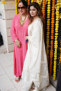Film and TV celebrities including Jeetendra, Tusshar Kapoor, Mouni Roy and Karan Kundra attended the Ganesh Chaturthi Celebrations at Ekta Kapoor’s residence.