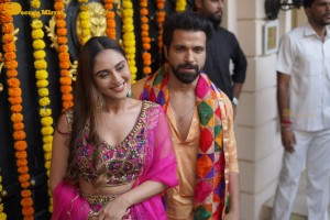 Film and TV celebrities including Jeetendra, Tusshar Kapoor, Mouni Roy and Karan Kundra attended the Ganesh Chaturthi Celebrations at Ekta Kapoor’s residence.