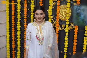 Film and TV celebrities including Jeetendra, Tusshar Kapoor, Mouni Roy and Karan Kundra attended the Ganesh Chaturthi Celebrations at Ekta Kapoor’s residence.