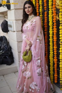Film and TV celebrities including Jeetendra, Tusshar Kapoor, Mouni Roy and Karan Kundra attended the Ganesh Chaturthi Celebrations at Ekta Kapoor’s residence.