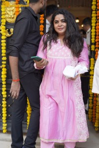 Film and TV celebrities including Jeetendra, Tusshar Kapoor, Mouni Roy and Karan Kundra attended the Ganesh Chaturthi Celebrations at Ekta Kapoor’s residence.