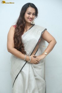 actress Ester Noronha hot in a silver saree