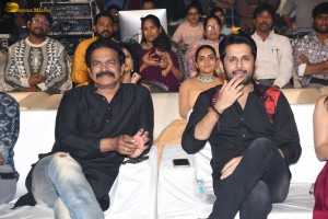Extra Ordinary Man Pre-Release Function attended by Nithin, Sreeleela, Rajashekar, Jeevitha, and others